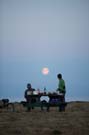 Last night together, enjoying the moon