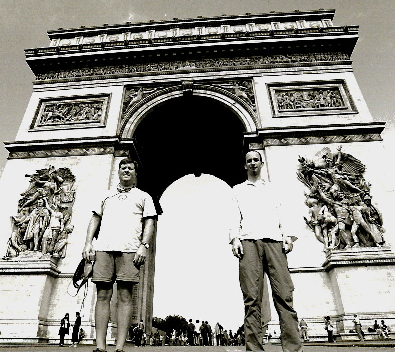 Scott and Peter holding things up