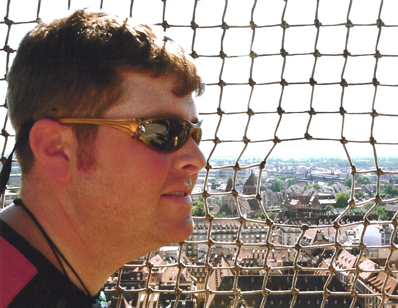 Scott hanging over Strasbourg