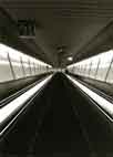 looking waaaay down a metro escalator