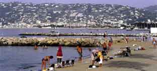 Antibes beach scene