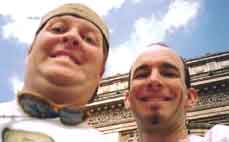 Scott and Peter really close up!