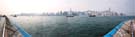 180 degree view of the Hong Kong harbour from Kowloon, looking into Hong Kong centre