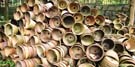 Piles of pots patiently pining for plants