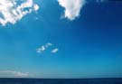 The blue Mediterranean stretching to the horizon