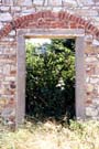 A door at the abondoned stone house