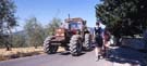 Traffic = small cars and big tractors