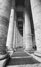 The curving columns of San Pietro