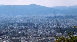 A look over downtown Kyoto