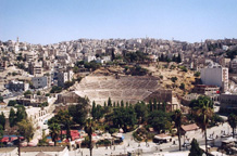Coliseum parked in the middle of Amman, Jordan