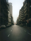 Our last Middle East morning... empty street outside the Sun Hotel, Cairo, Egypt