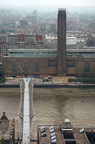 Tate Museum of Modern Art, from the top of St Pauls, London, England