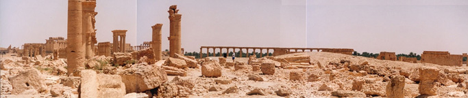 Ground level view of the ruins, Palmyra, Syria