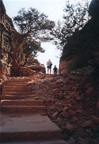 The trek to the Monastery, Petra, Jordan