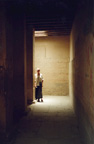 Beck inside an Egyptian palace, near Cairo, Egypt