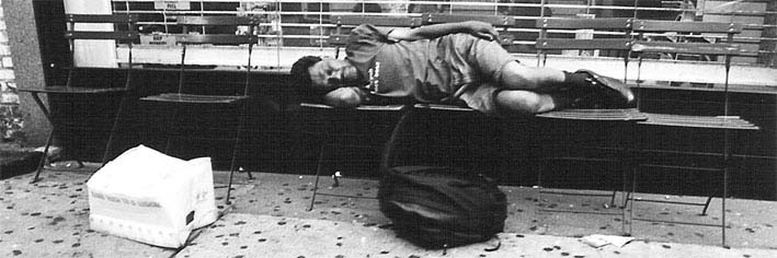 Sleeping above the street