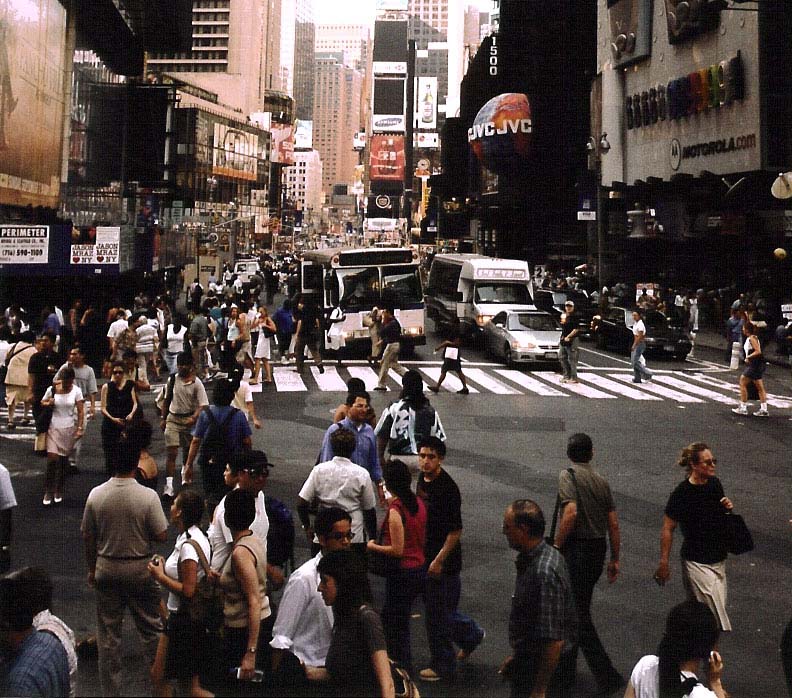 Times Square dark before dark