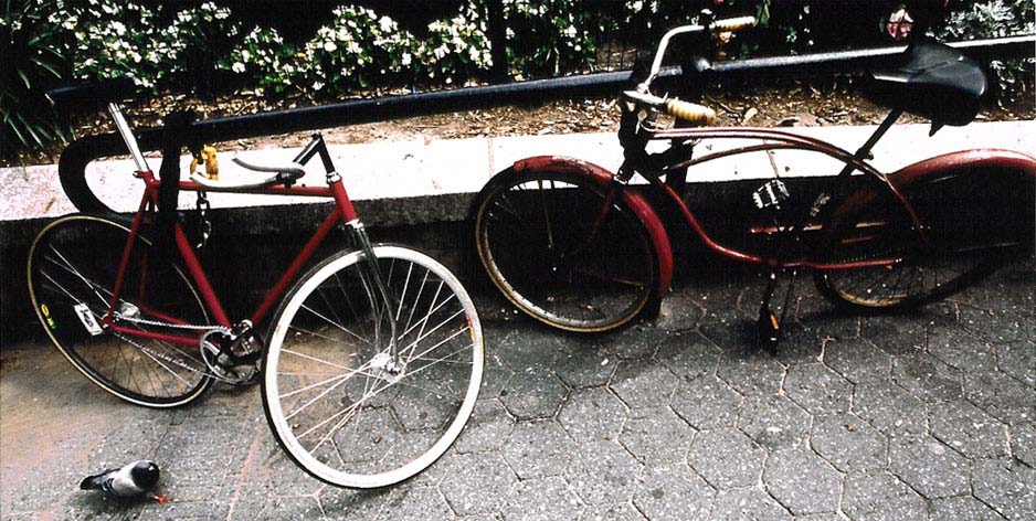 Bike lock series: red rockets remaining restrained