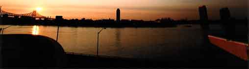 Sunrise over long island