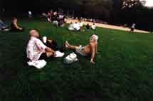 hanging in Central Park