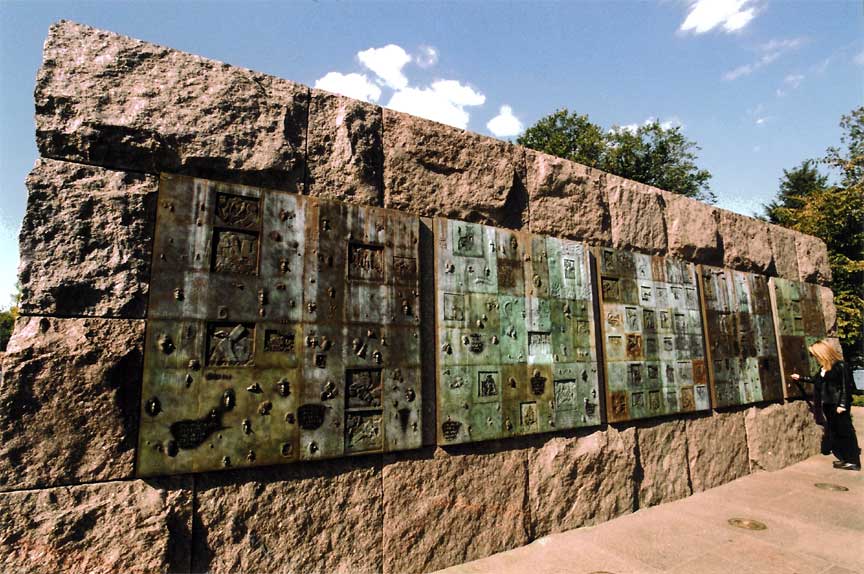 Part of the FDR Memorial