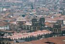 View over Cuzco - note the swoopy cathedral roof