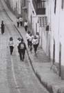 Schoolgirls running at almost 10-thousand feet