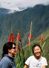 Faith and Tammy on the hike to Machu Picchu