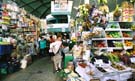 Typical stalls at a local market - colours!