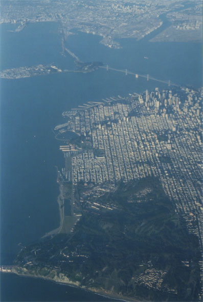San Fran from the air - a familiar view